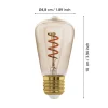 EGLO E27 LED Filament Leuchtmittel Amber