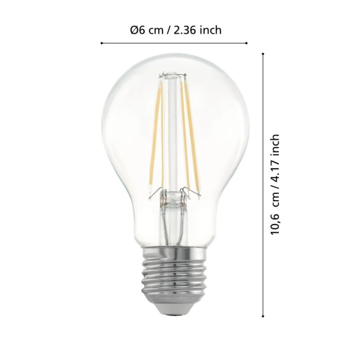 EGLO E27 LED Filament Leuchtmittel 2700 K dimmbar