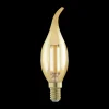 EGLO E14 LED Filament Leuchtmittel Kerzenform Amber