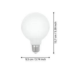 EGLO E27 LED Leuchtmittel Opalweiß 2700 K