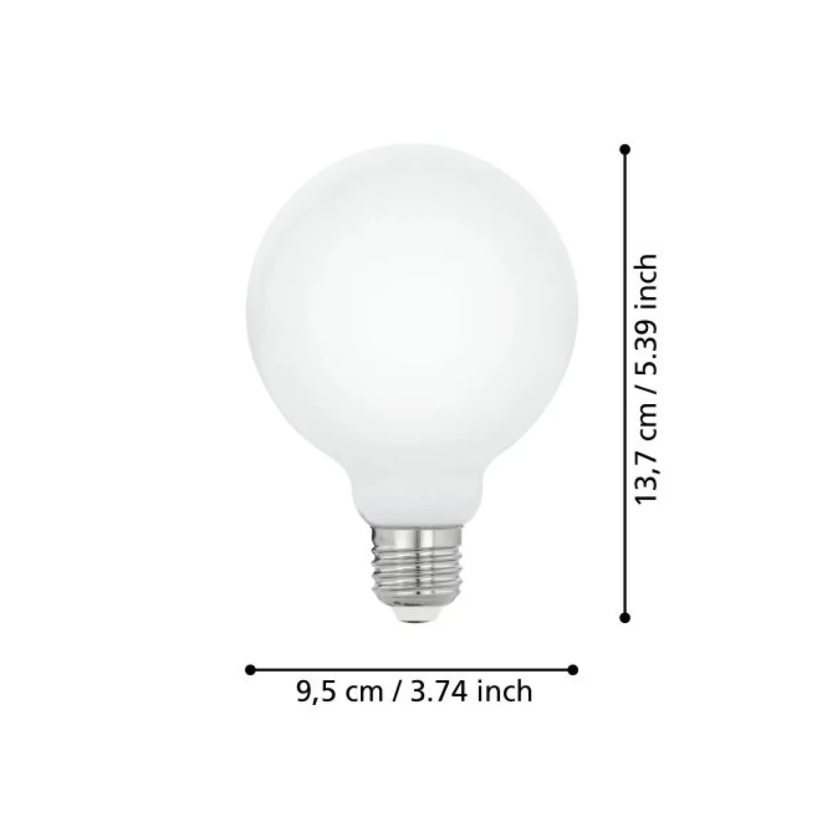 EGLO E27 LED Leuchtmittel Opalweiß 2700 K