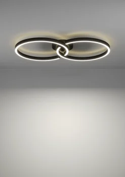 EGLO LED Deckenlampe Gambulaga Schwarz
