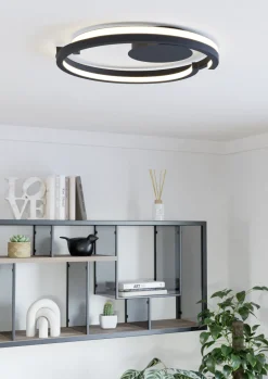 EGLO LED Deckenlampe Mezzomonte Schwarz