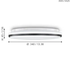 EGLO LED Deckenleuchte Marunella Silber