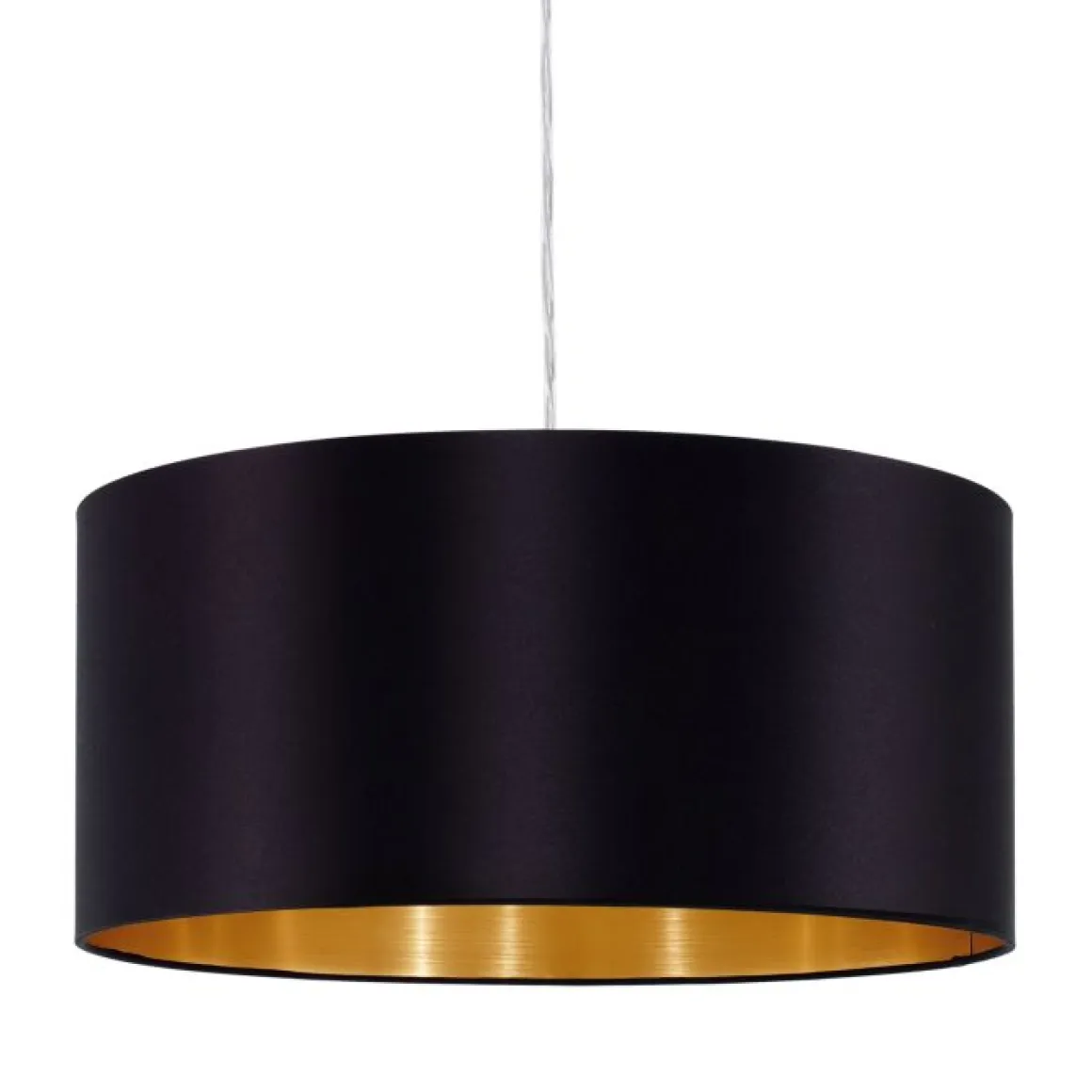 EGLO Pendelleuchte Maserlo Schwarz-Gold 38 cm