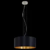 EGLO Pendelleuchte Maserlo Schwarz-Gold 53 cm