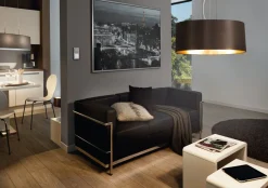 EGLO Pendelleuchte Maserlo Schwarz-Gold 53 cm