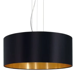 EGLO Pendelleuchte Maserlo Schwarz-Gold 53 cm