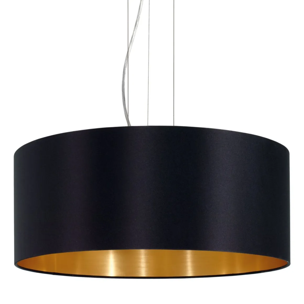 EGLO Pendelleuchte Maserlo Schwarz-Gold 53 cm