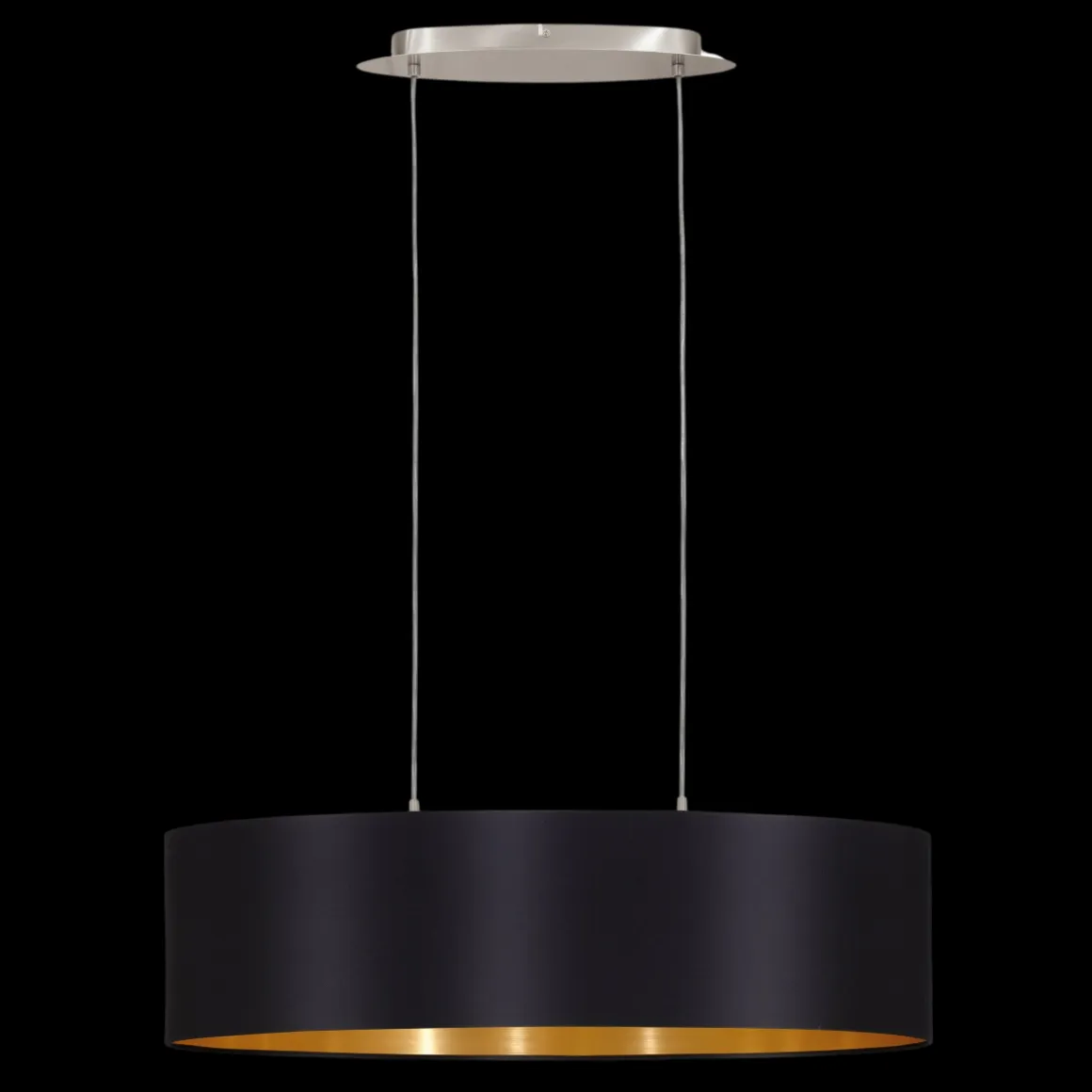 EGLO Pendelleuchte Maserlo Schwarz-Gold 78 cm