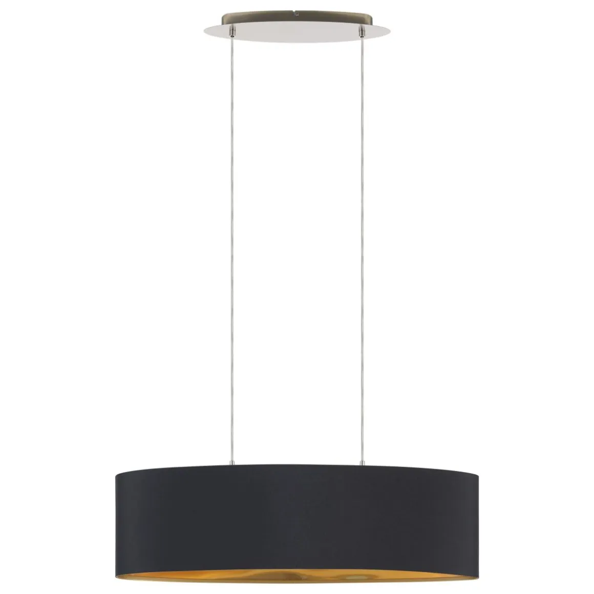 EGLO Pendelleuchte Maserlo Schwarz-Gold 78 cm
