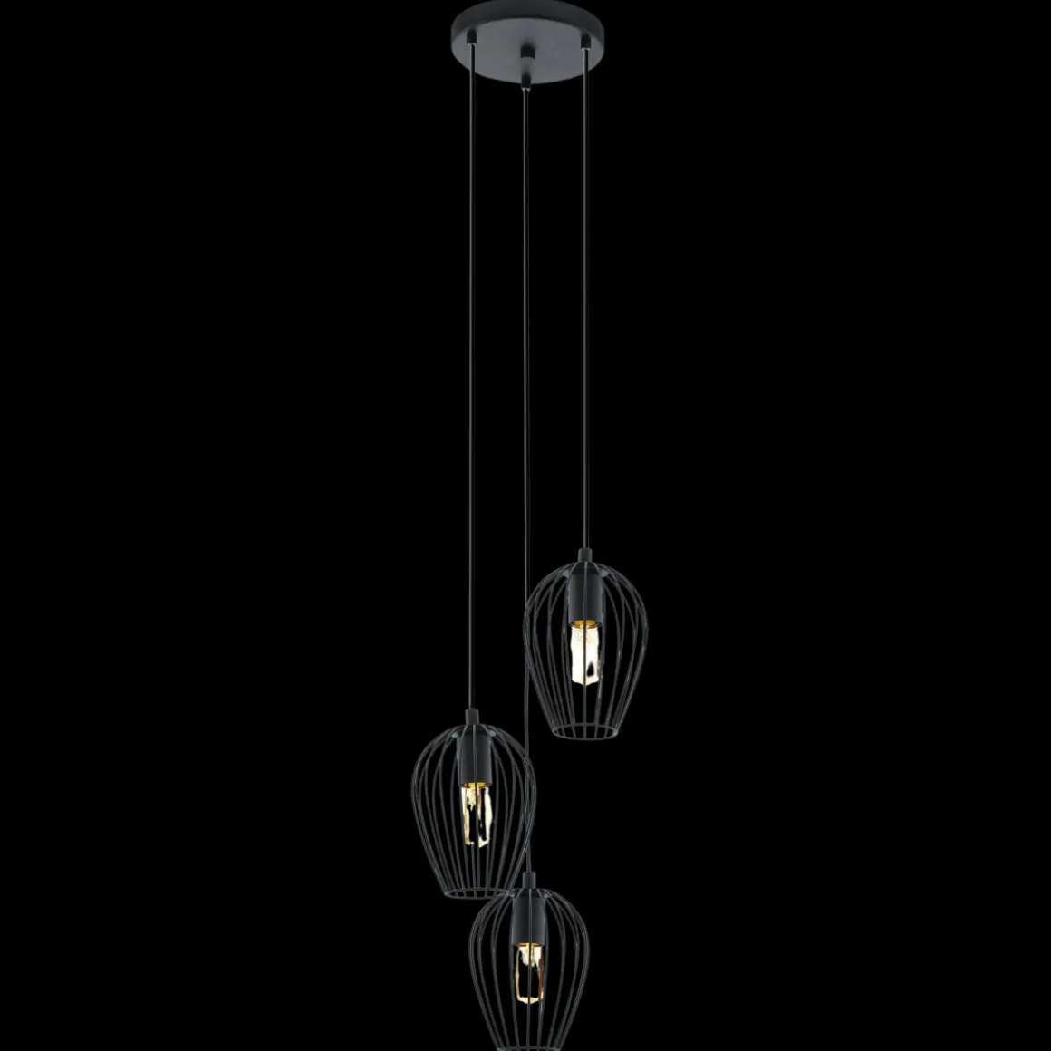 EGLO Pendelleuchte Newtown Schwarz