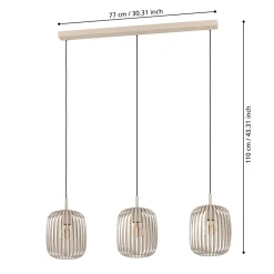 EGLO Pendelleuchte Romazzina 3-flg
