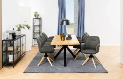 Esstisch Heaven Eiche Schwarz 220 cm
