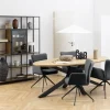 Esstisch Heaven oval Eiche Schwarz