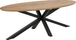 Esstisch Heaven oval Eiche Schwarz