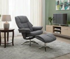 FEMO Relaxsessel 440 mit Hocker Grau