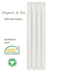 Fertigschal 100% Bio-Baumwolle Weiß 140 x 245 cm