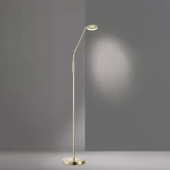 Fischer & Honsel 1-flg LED Stehleuchte Dent-TW Messingfarben