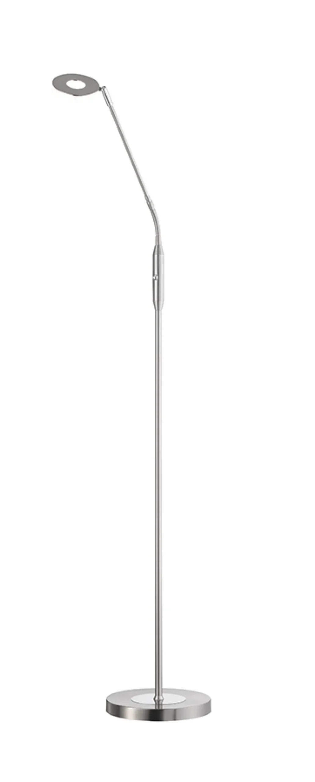 Fischer & Honsel 2-flg LED Stehleuchte Dent-TW Nickel