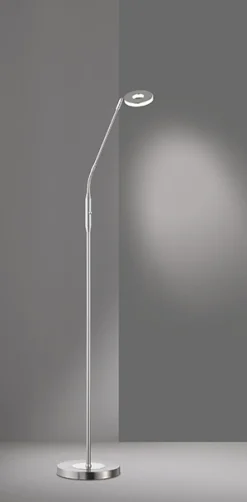 Fischer & Honsel 1-flg LED Stehleuchte Dent-TW Nickelfarben