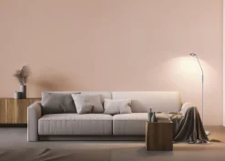 Fischer & Honsel 1-flg LED Stehleuchte Dent-TW Nickelfarben