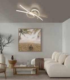 Fischer & Honsel LED Deckenlampe Biba Sandfarben