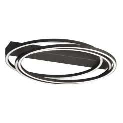 Fischer & Honsel LED Deckenlampe Kiku Schwarz