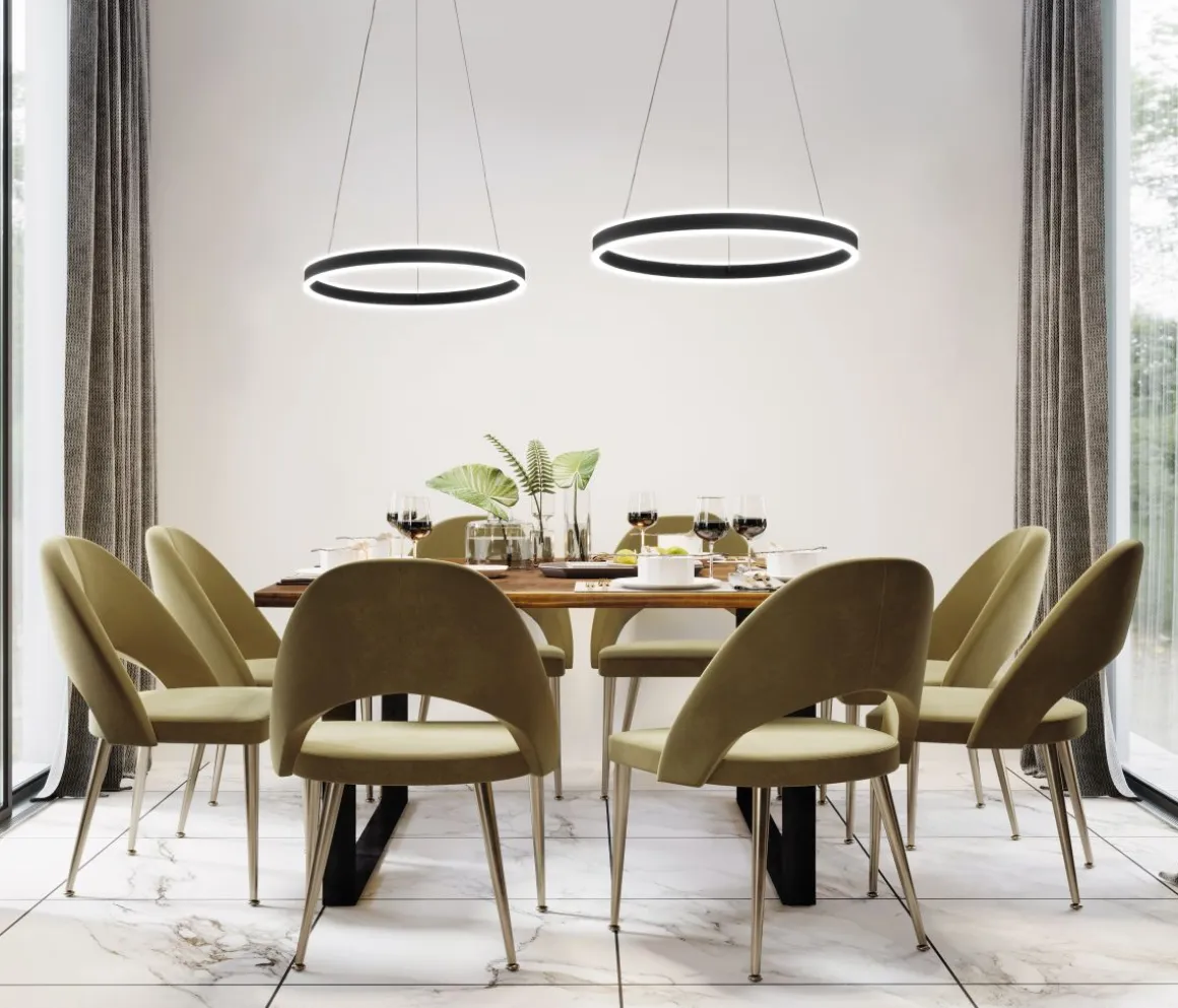 Fischer & Honsel LED Pendellampe Sirko Schwarz