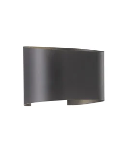 Fischer & Honsel LED Wandleuchte Wall Schwarz 12,5 cm