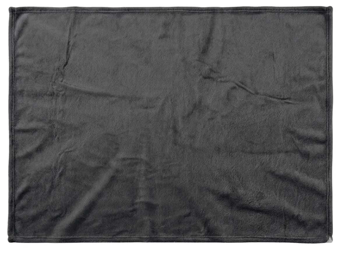 Flanell-Kuscheldecke Anthrazit 220 x 240 cm