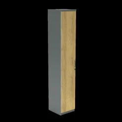Flügeltürenschrank E10 Natural Hickory Grau