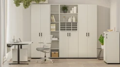 Flügeltürenschrank K40 White Grey 80 x 234 cm