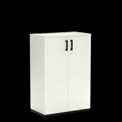 Flügeltürenschrank K40 White Grey 80 x 119 cm
