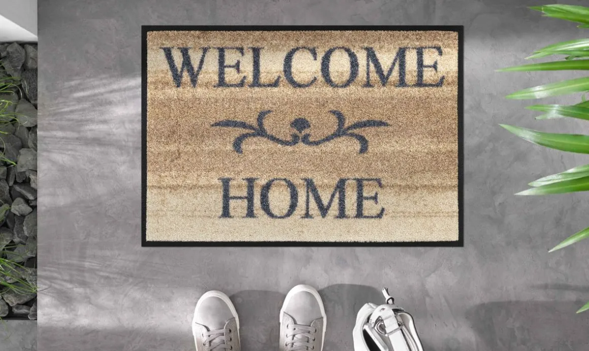 Fußmatte wash+dry Welcome Home beige 40 x 60 cm