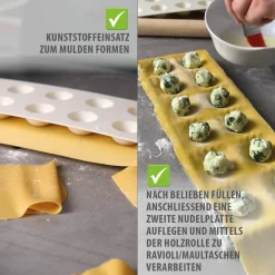 GEFU Ravioli Maultaschenbrett Tasca 3-tlg Set