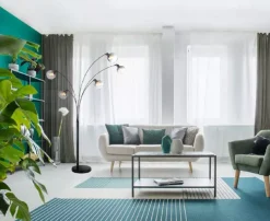 Globo 5-flg Bogenleuchte Seymour