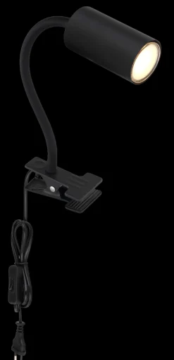Globo 1-flg LED Klemmleuchte Robby Schwarz