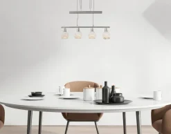 Globo 4-flg LED Pendelleuchte Elliott