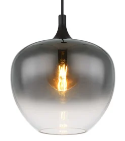 Globo 4-flg Pendelleuchte Maxy Rauchglas