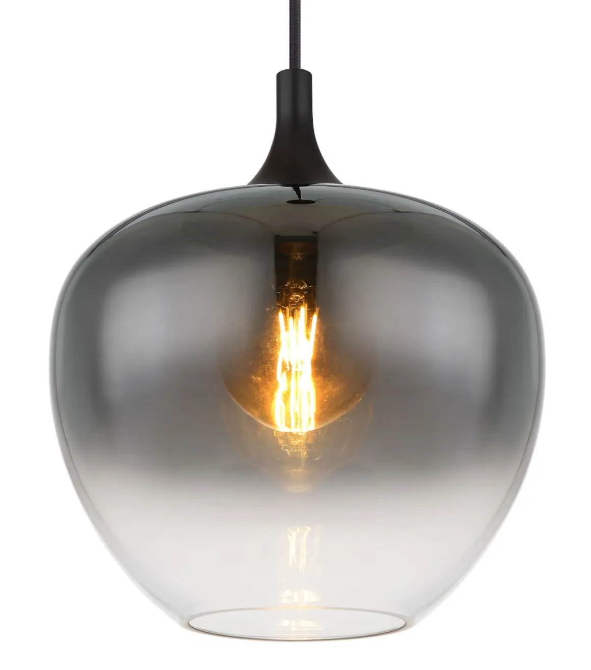 Globo 1-flg Pendelleuchte Maxy Rauchglas