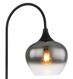 Globo 1-flg Tischleuchte Maxy Rauchglas