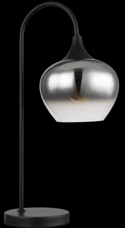Globo 1-flg Tischleuchte Maxy Rauchglas