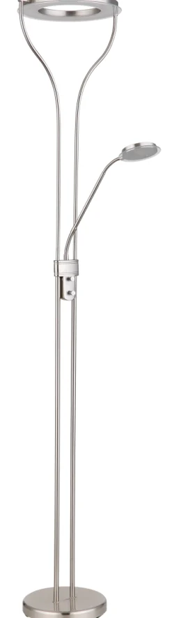 Globo LED Deckenfluter Sabine Nickelfarben
