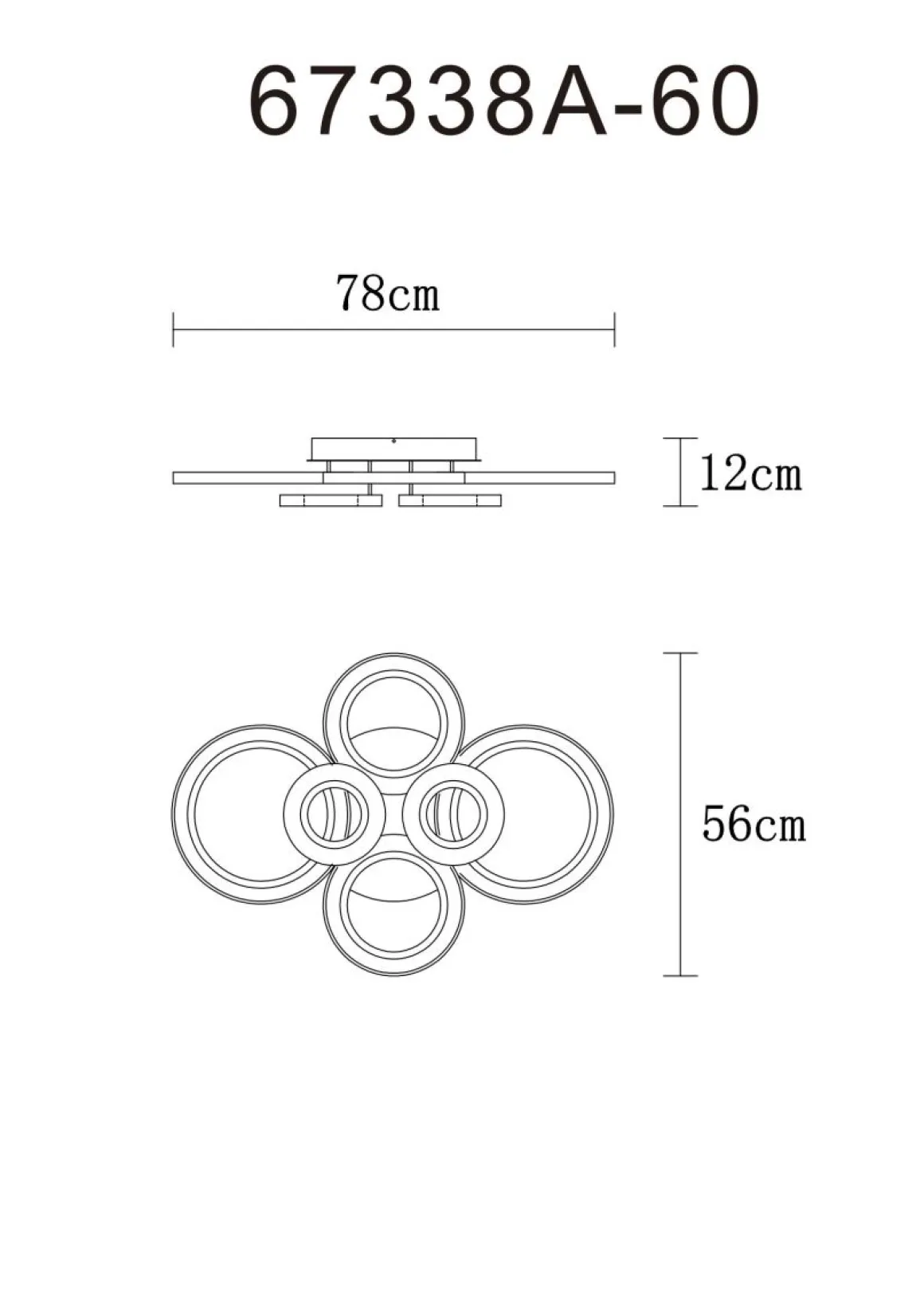 Globo LED Deckenlampe Kora