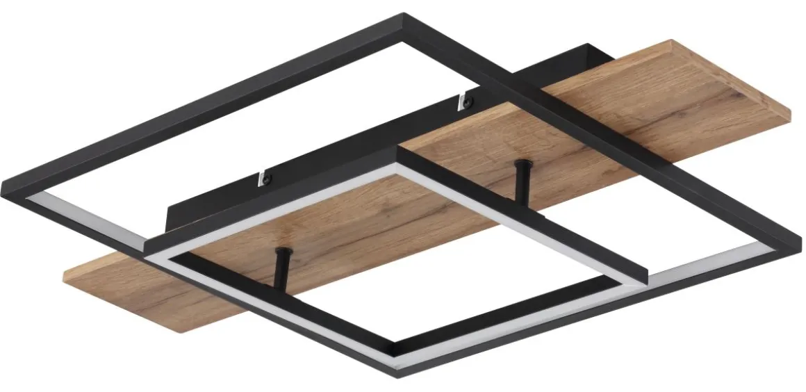 Globo LED Deckenleuchte Square Wood 1