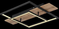 Globo LED Deckenleuchte Square Wood 1