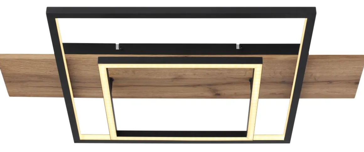 Globo LED Deckenleuchte Square Wood 1
