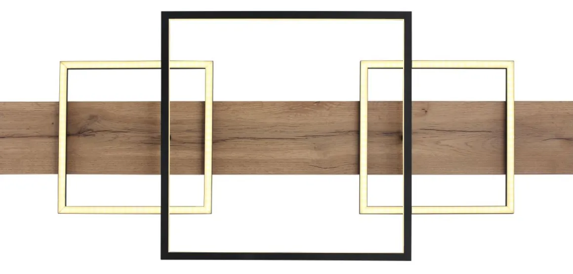 Globo LED Deckenleuchte Square Wood 2
