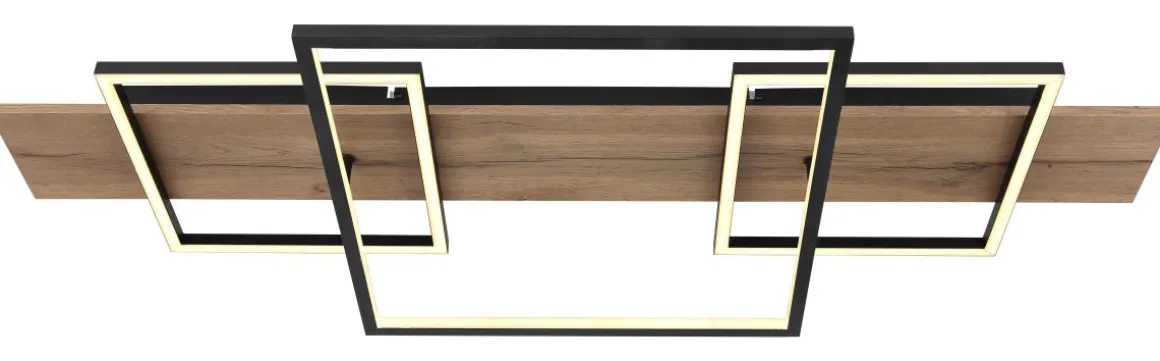 Globo LED Deckenleuchte Square Wood 2
